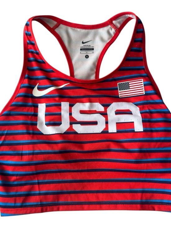 Nike Tops - Nike 2023 International Pro Elite USA Crop Top Singlet DD7967-602 Size Small